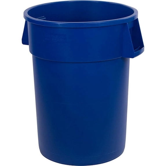 Carlisle 34104414 Bronco Round Waste Container Only, 44 Gallon, Blue