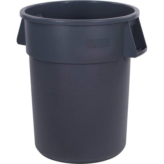 Carlisle 34105523 Bronco Round Waste Container Only, 55 Gallon, Gray