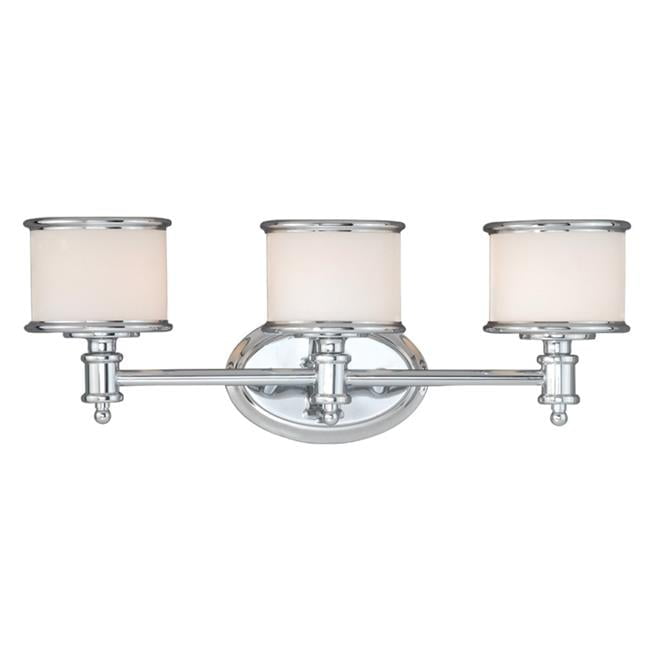 Carlisle Chrome 3-Light Dimmable Vanity Fixture
