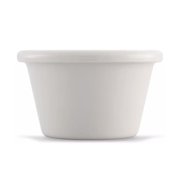 Carlisle 4312142 Bone SAN Plastic 1.5 ounce Smooth Ramekin - 48 / CS