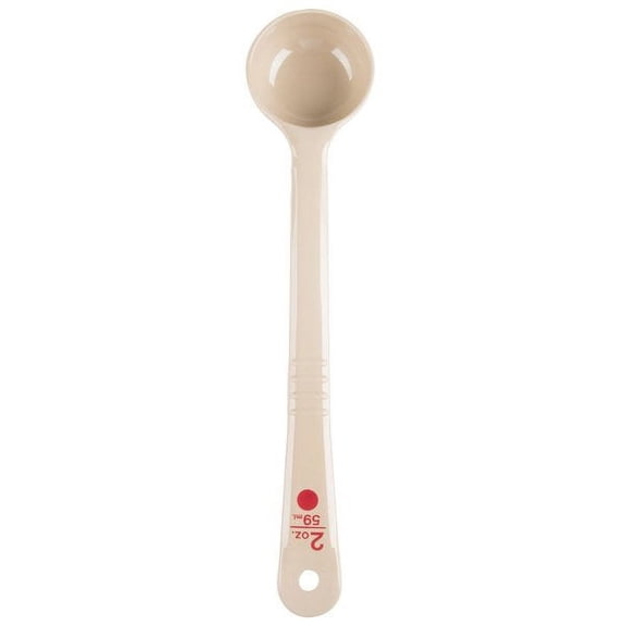 Carlisle 436006 Measure Misers 2 Oz. Beige Solid Spoon