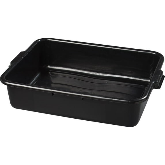 Carlisle 4401003 Comfort Curve Bus Box/Tote Box, 5" Deep, Black