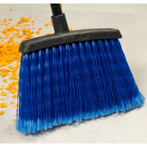 Carlisle - 4688314 - 48 in Black Metal Handle Broom with Blue Bristles