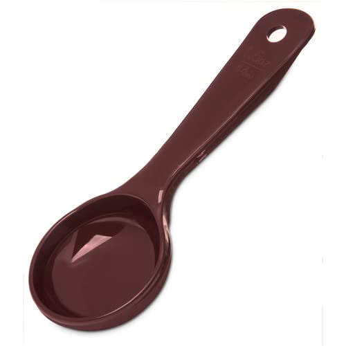 Carlisle 4922 High Heat Measure Miser Spoon/Food Portioner - 1-1/2 oz, Reddish Brown, Solid