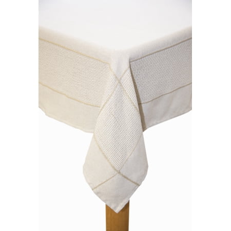 Carlisle 52x70 Cotton/Polyester Tablecloth, Taupe