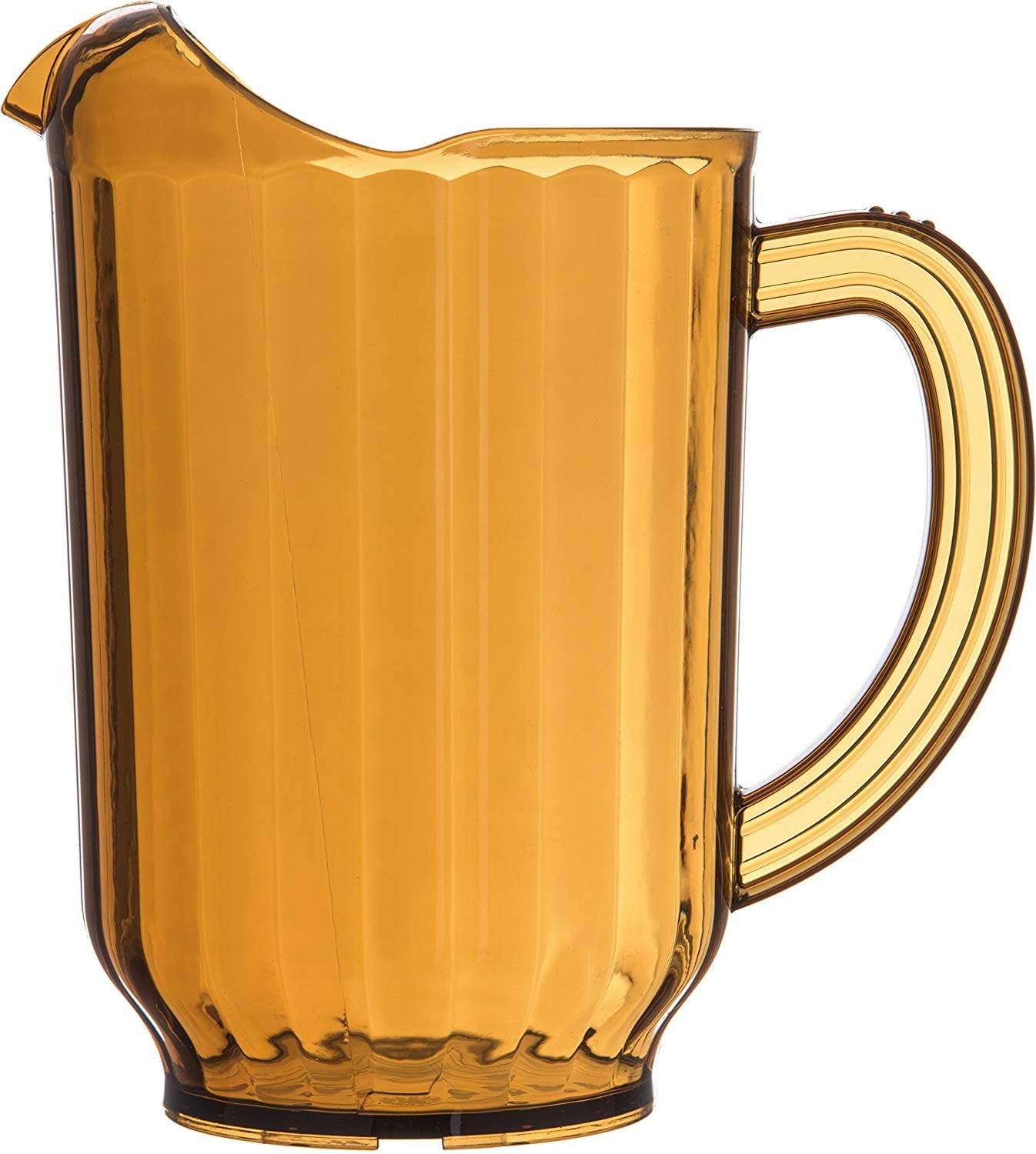 Carlisle 554013 Restaurant Style Pitcher, 60 oz, Amber