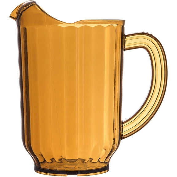 Carlisle 554013 Restaurant Style Pitcher, 60 oz, Amber