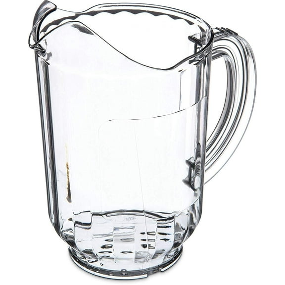 Carlisle 554407 Restaurant Style Window Pitcher, 60 oz, Clear