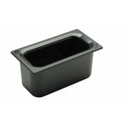 Carlisle Coldmaster  5 1/10 qt Black ABS Plastic Food Pan - 1/3 Size 6"D
