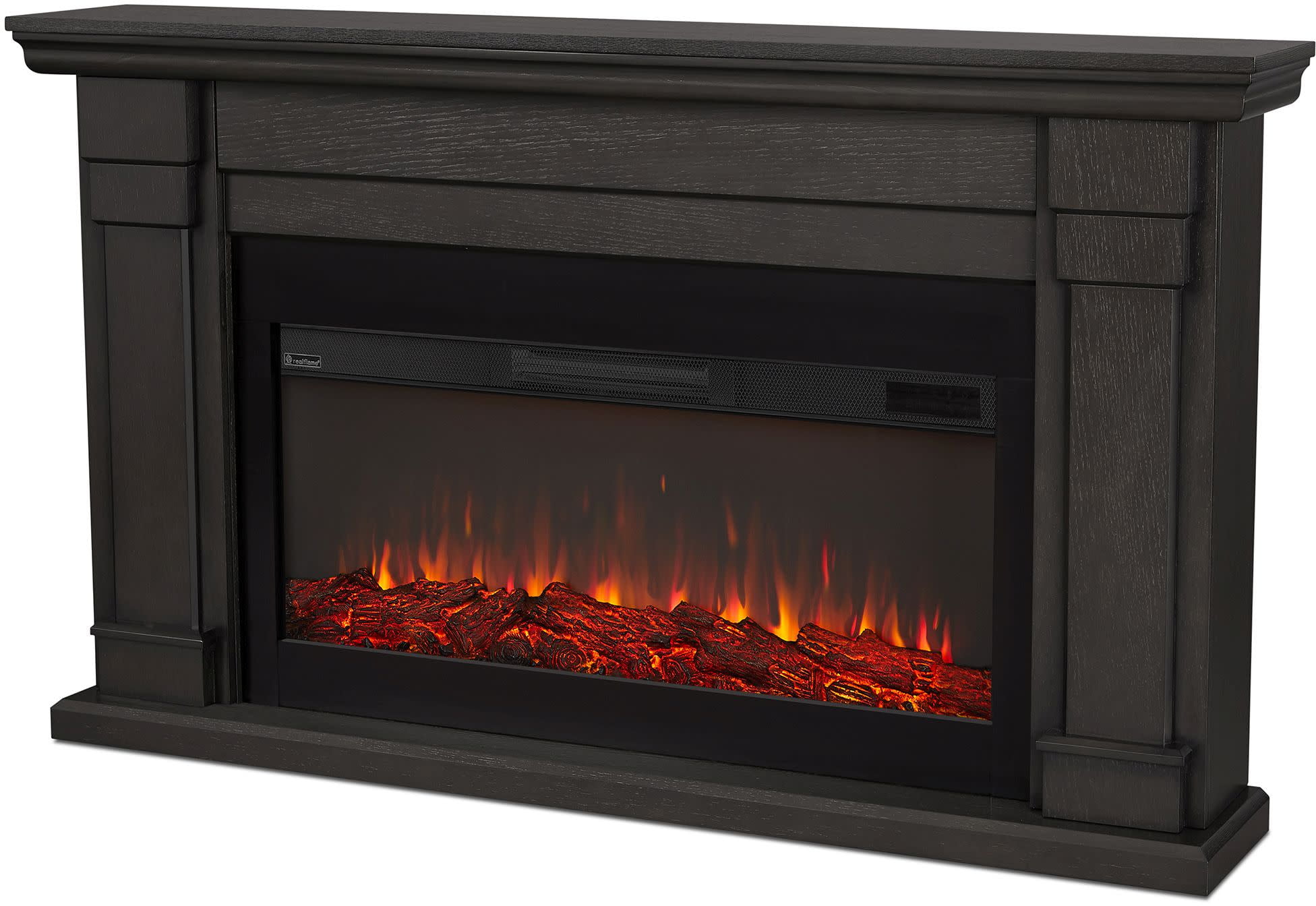 Carlisle Electric Fireplace in Gray by Real Flame