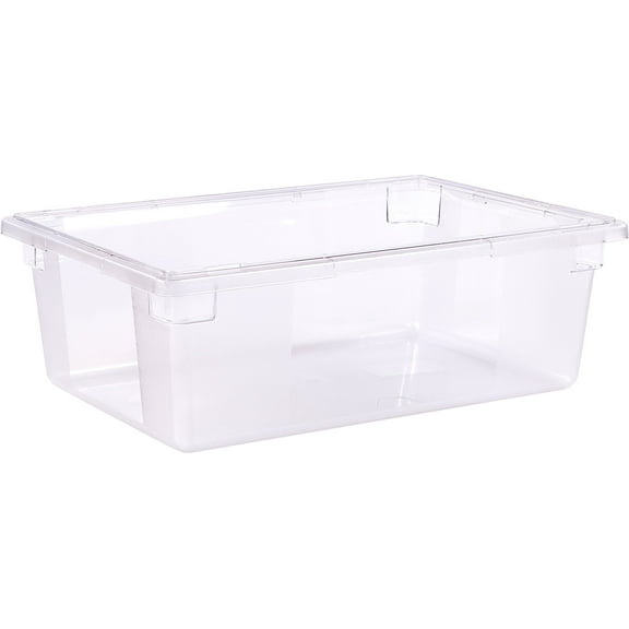 Carlisle FoodService Products Storplus Food Storage Container with Stackable Design for Catering, Buffets, Restaurants, Polycarbonate (Pc), 12.5 Gallons, Clear CA2