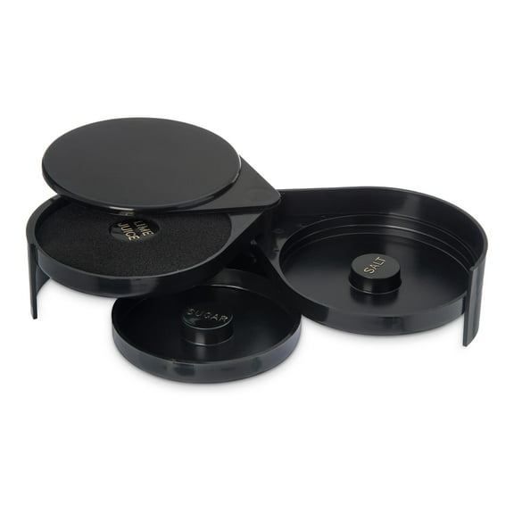 Carlisle GR0903 3-Tier Black Glass Rimmer