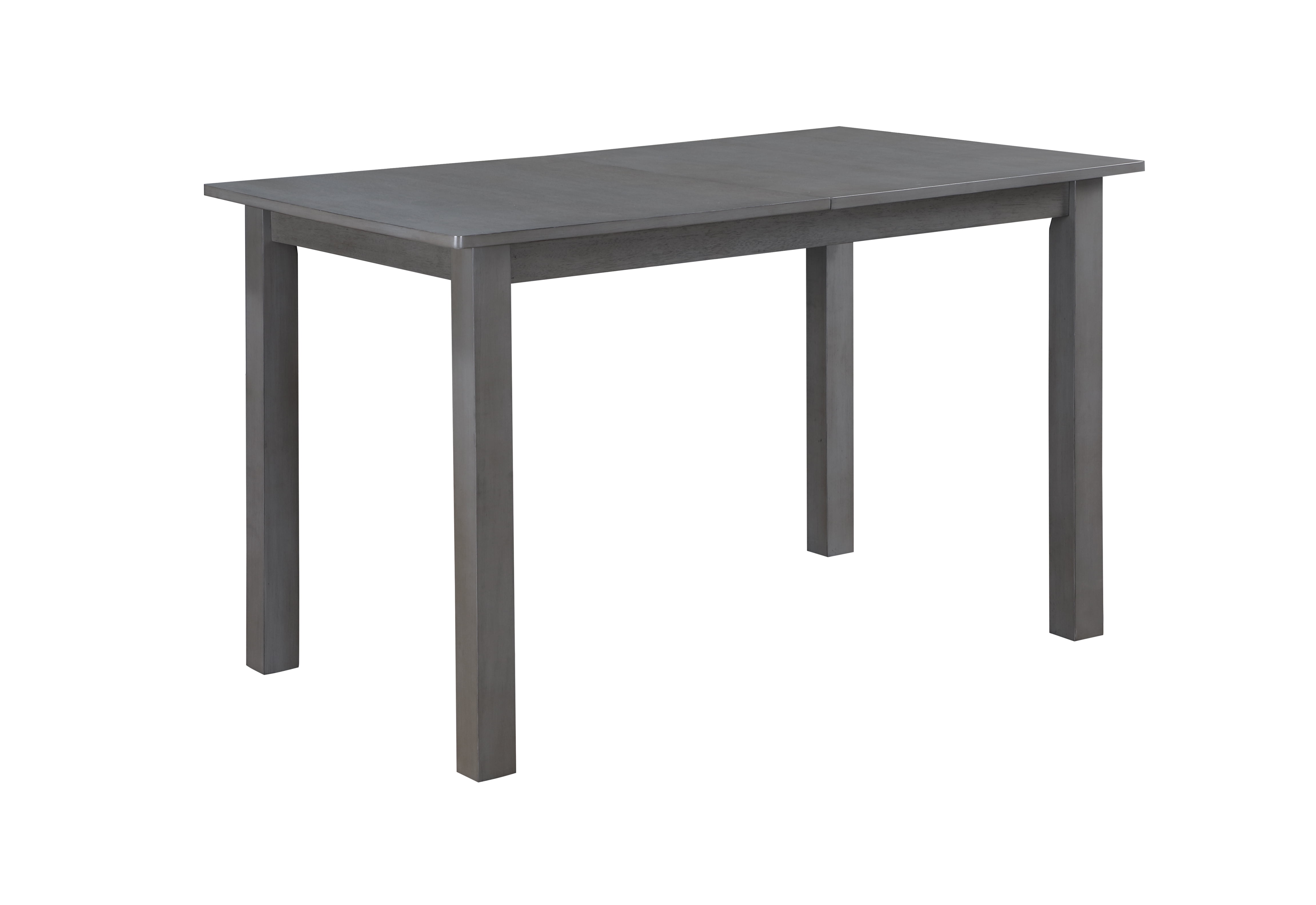 Carlisle Gray 59.5" Finish Extendable Wood Dining Table