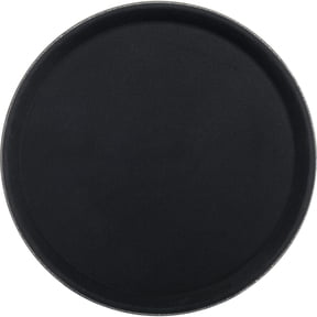 Carlisle GripLite Round Serving Tray, 11-1/4", Black