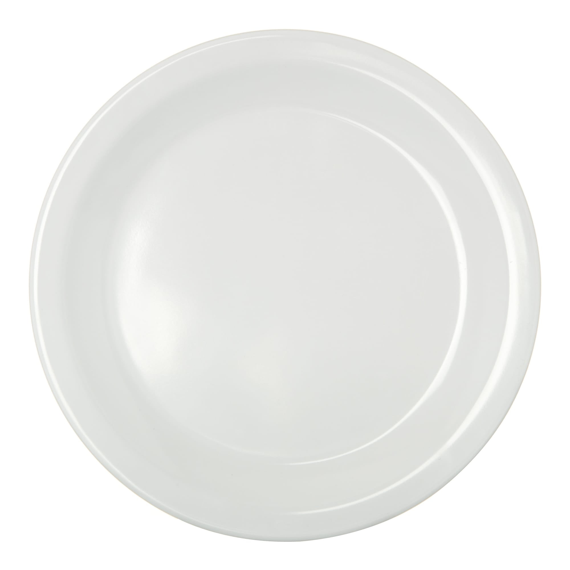 Carlisle KL20402 Kingline 6.44 White Melamine Pie Plate - Dozen"