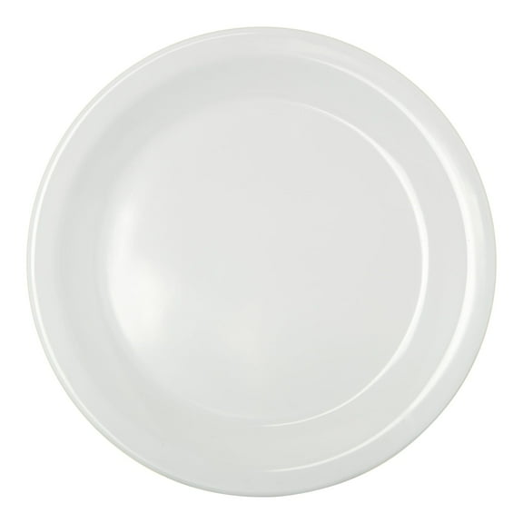 Carlisle KL20402 Kingline 6.44 White Melamine Pie Plate - Dozen"