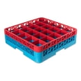 thumbnail image 1 of Carlisle RG25-1C410 Red/Blue 25 Cmpt Glass Rack with 1 Extender, 1 of 1