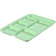 thumbnail image 1 of Carlisle Right-Hand 6-Compartment Polypropylene Tray, 10 x 14", Green, 1 of 1