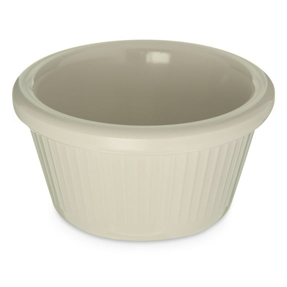 Carlisle S29242 Bone 2 Ounce Fluted Melamine Ramekin - 48 / CS