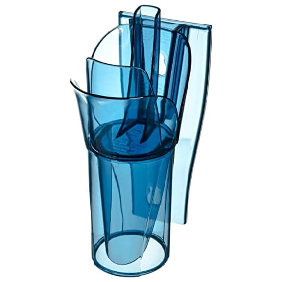 Carlisle SI5000 Saf-T-Ice System - 6-10oz Ice Scoop - Blue - Bar & Beverage Ice Server - Restaurant Ice Dispenser - Commercial Ice Scoop