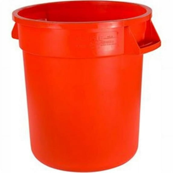 Carlisle Sanitary Maintenance B641824 Bronco Waste Container, 10 gal - Orange