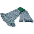thumbnail image 1 of Carlisle Sanitary Maintenance B3127927 Grease Release Looped End Mop with Green Band, Blue - Medium, 1 of 1