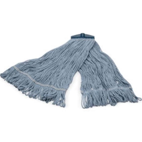 Carlisle Sanitary Maintenance B3127967 High Grade Looped End Mop with ACME Thread Connection, Blue