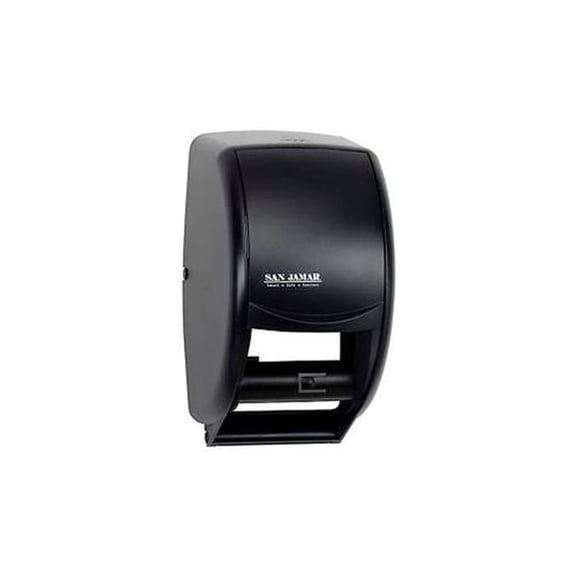 Carlisle Sanitary Maintenance B364323 San Jamar Duett Standard Tissue Dispenser, Classic Transparent Black Pearl