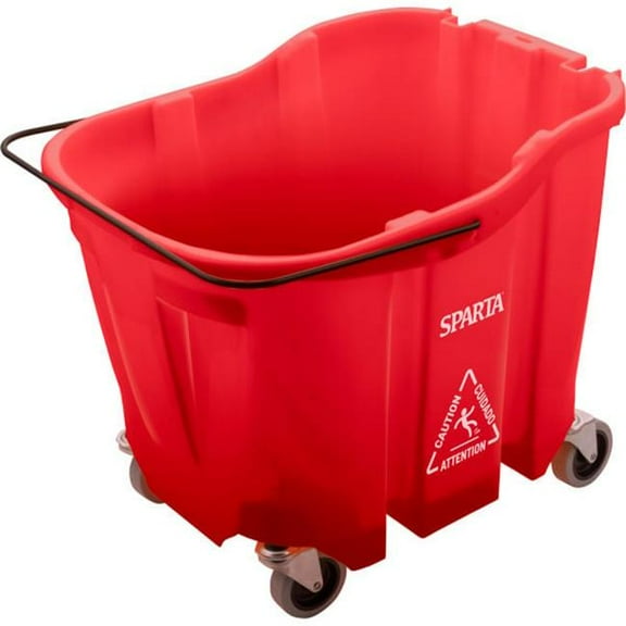 Carlisle Sanitary Maintenance B3114785 Sparta 35 qt. Mop Bucket, Red