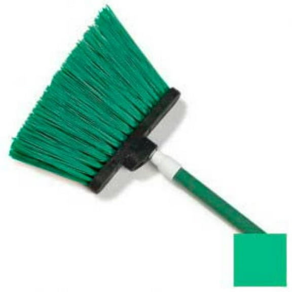 Carlisle Sanitary Maintenance B642517 Sparta Spectrum Duo-Sweep - 11 in. Unflagged Angle Broom - 56 in. - Green