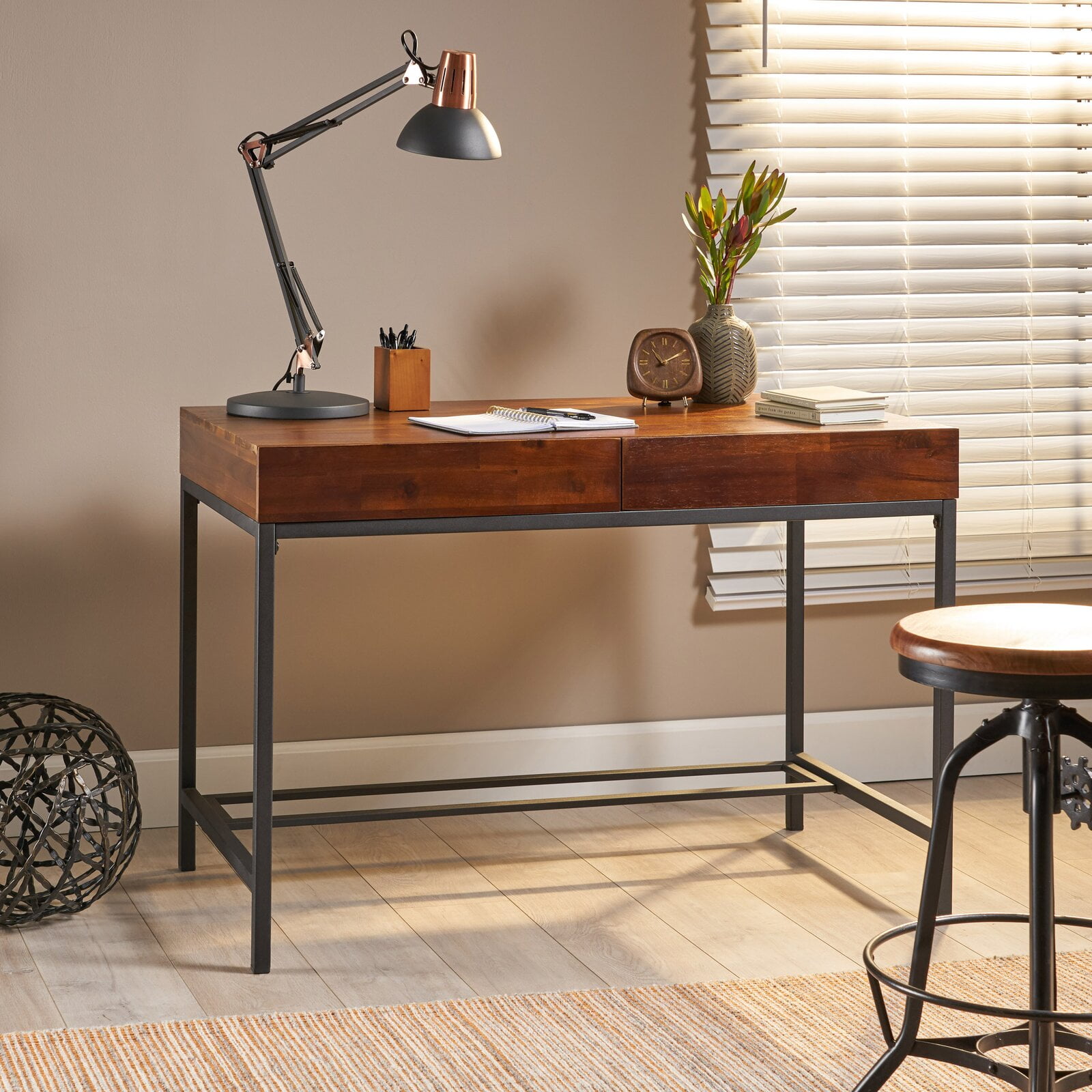 Carlisle solid wood desk deals