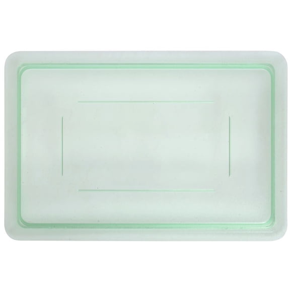 Carlisle Spectrum StorPlus Green Plastic Half Size Storage Box Lid - 18"L x 12"W