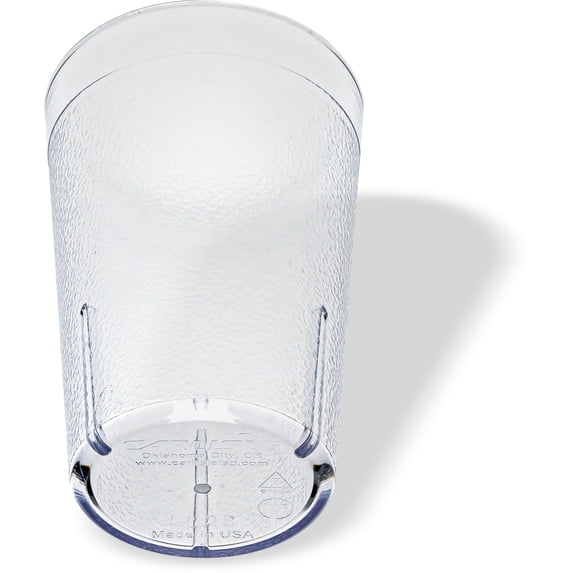 Carlisle Stackable SAN Plastic Tumbler, 8oz, Clear