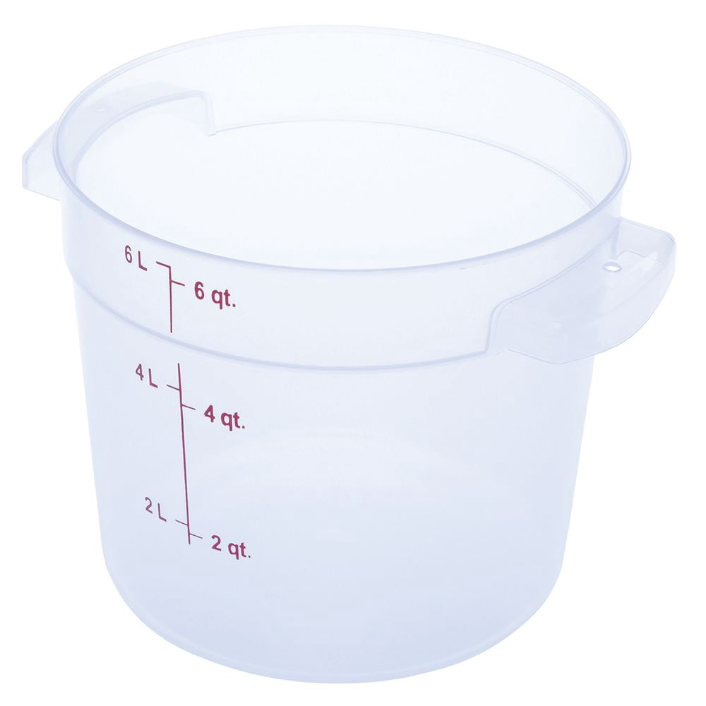Carlisle 1/6 Size Universal Food Pan Lid (Pack Of 6) – Polycarbonate, Clear, With Molded Handle, NSF Listed
