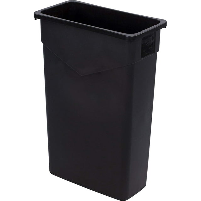 Carlisle TrimLine Trash Container, 23 Gallon, Black