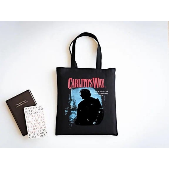 Carlito's Way Movie Tribute Tote Bag in Retro Graphic Style, a gift just for you