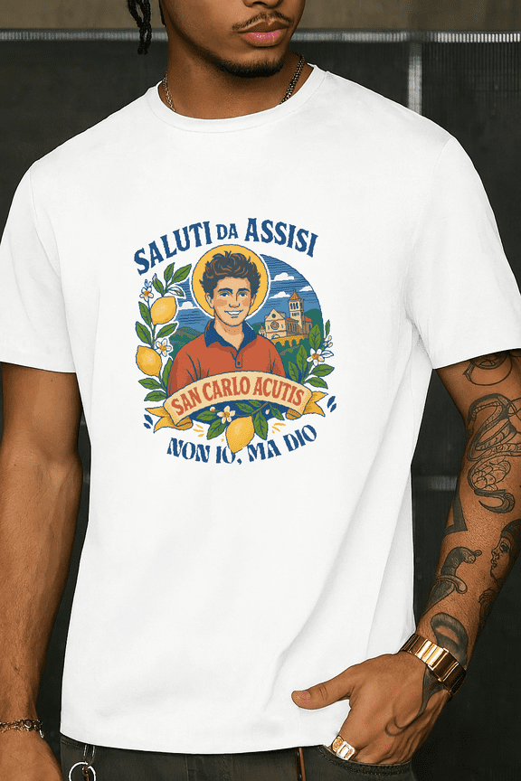 Carlo Acutis Catholic Saint Vintage Christian Faith Inspired Unisex T-shirt.PNG V90118 up to size 5XL