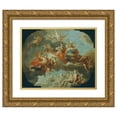 thumbnail image 1 of Carlo Carlone 24x20 Gold Ornate Framed and Double Matted Museum Art Print Titled - Allegory of Peace and Justice (1717), 1 of 4