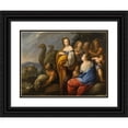 thumbnail image 1 of Carlo Francesco Nuvolone 14x12 Black Ornate Wood Framed Double Matted Museum Art Print Titled: Rachel Hides the Idols, 1 of 5