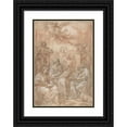 thumbnail image 1 of Carlo Maratti 18x24 Black Ornate Framed Double Matted Museum Art Print Titled: Allegory of the Old and New Dispensations (1700-8), 1 of 5