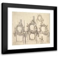 thumbnail image 1 of Carlo Marchionni 22x20 Black Modern Framed Museum Art Print Titled - Design for Festival Decorations on the Bases of Piers (1702-86), 1 of 5