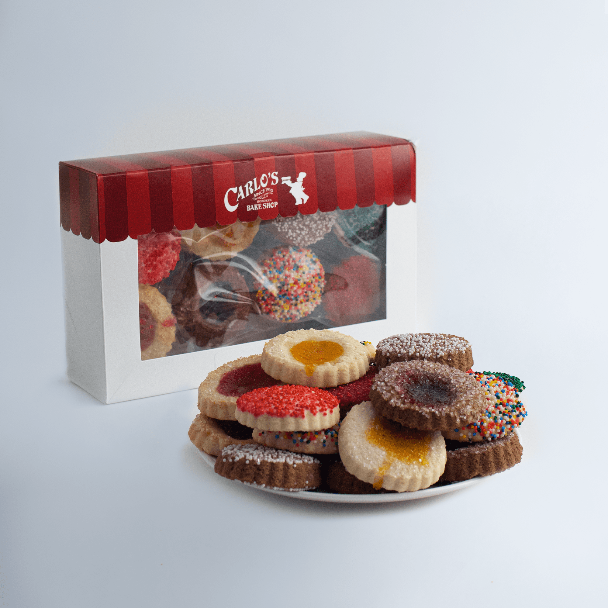 Carlos Bakery Butter Cookie Box (24x Pack) Family Size - Classic Homestyle Cookies for Delivery - The Perfect Treat for Dessert Lovers, Gatherings, and Special Occasions