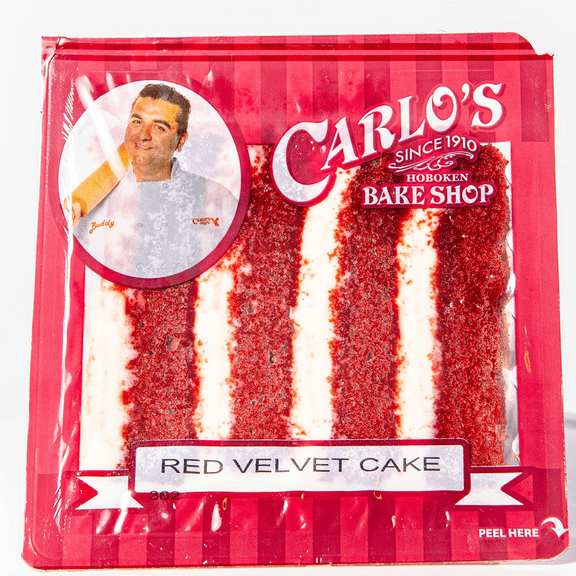 Carlo's Bakery Red Velvet Cake Slice, 7.0 oz, 1 Count, Refrigerated