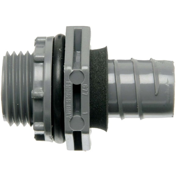 Carlon 1/2 In. Straight Non-Metallic Liquid Tight Fitting LN43DACTN