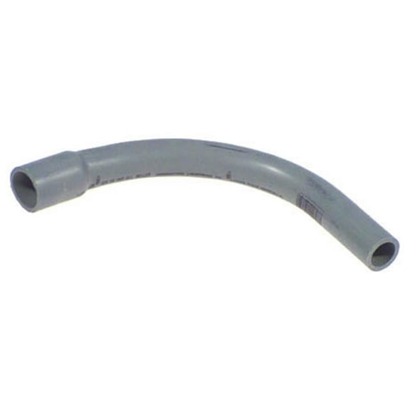 V3GATE, LLC Thomas & Betts Carlon Conduit Elbow UA9FJ-UPC - 90 Degree PVC - 2 In, Gray — Indoor & Outdoor Use, NEC-Compliant