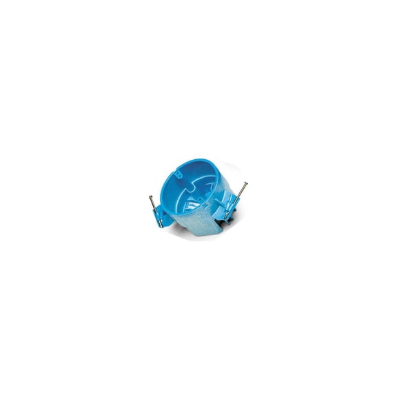 Carlon 3 in. H Round 1 Gang Electrical Box Blue PVC