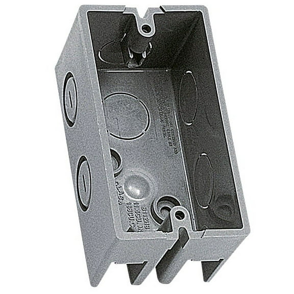 Carlon B112HB Handy Outlet Box, 1 Gang, 4 L by 2-1/8 W by 1-7/8 Depth
