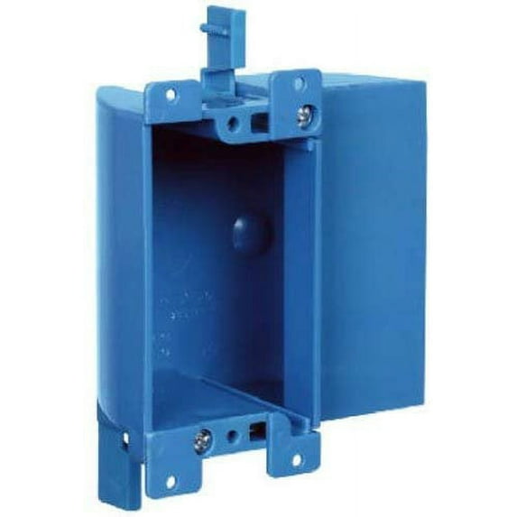Carlon B117RSW Work Outlet Box, 1 Gang, 3.64-Inch Length by 4.07-Inch Width by 2-Inch Depth, Blue