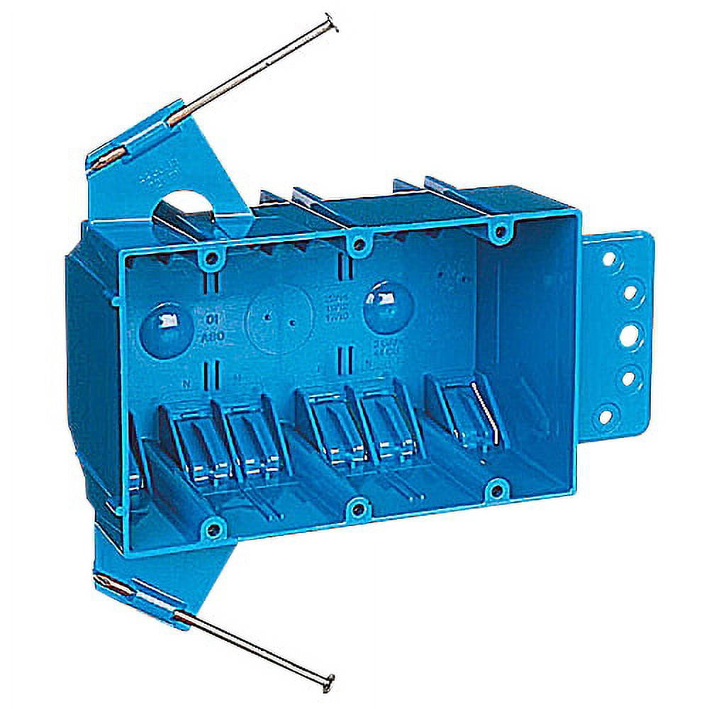Carlon B344AB Switch/Outlet Box, 3 Gang, 5-5/8 L by 3-3/4 W by 2-11/16 ...