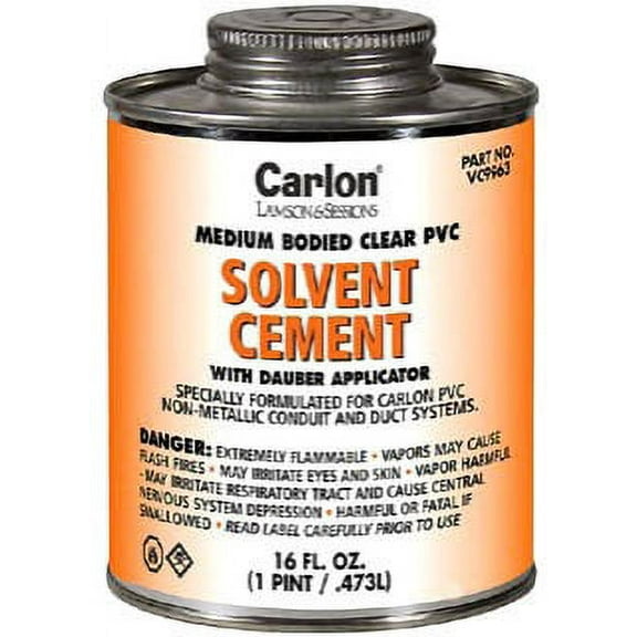 Carlon Clear Cement, 1 Quart, VC9962